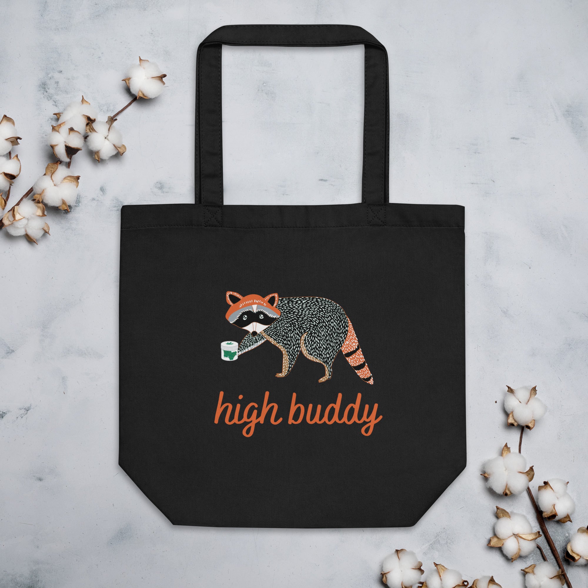 Racoon Tote Bag Trashy Side Tote Bag Gift for Animal Lover 