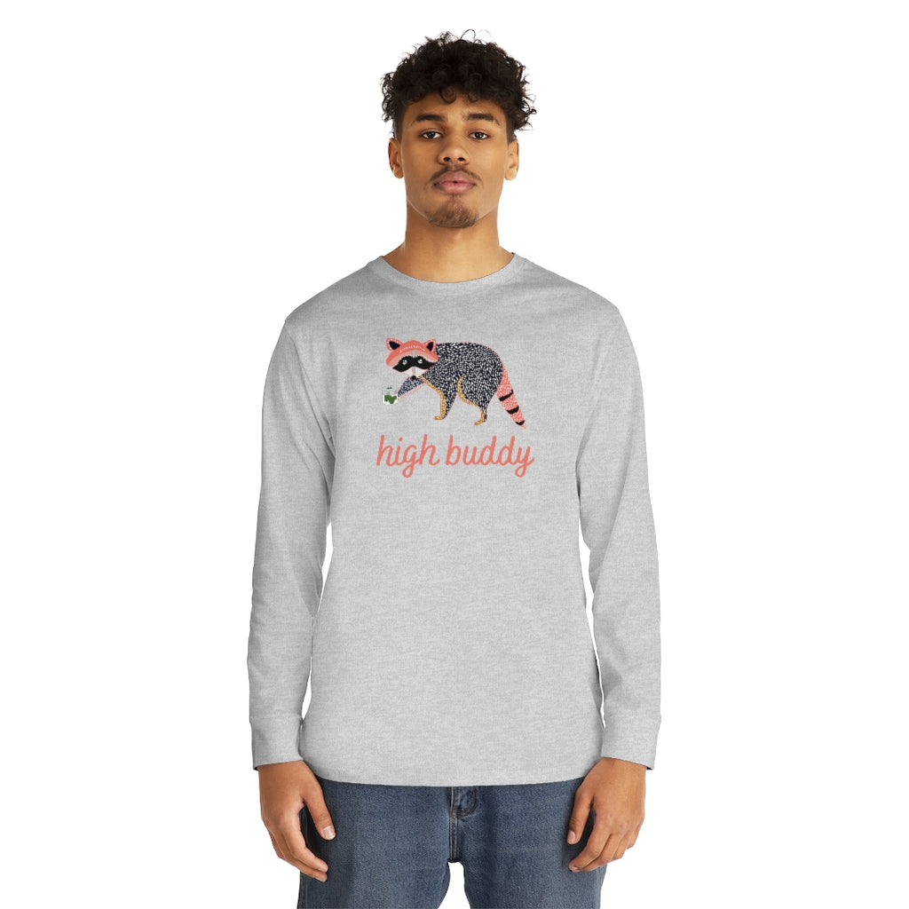 Raccoon Weed Thief Long Sleeve Tee