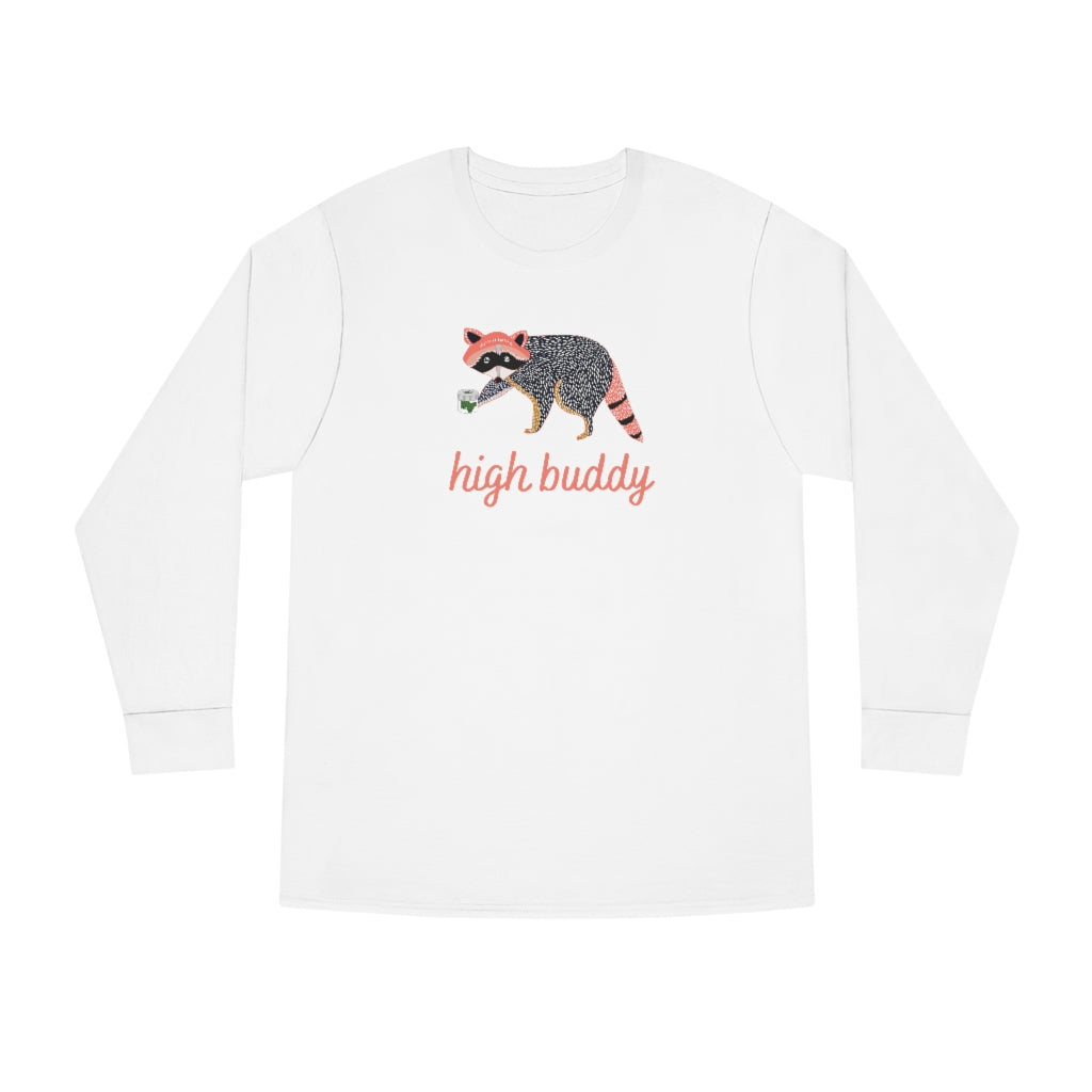 Raccoon Weed Thief Long Sleeve Tee