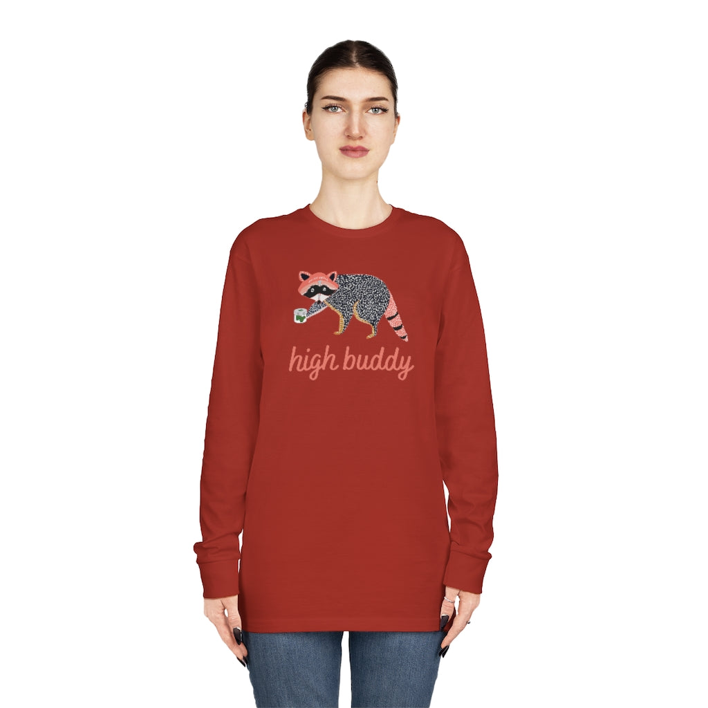 Raccoon Weed Thief Long Sleeve Tee