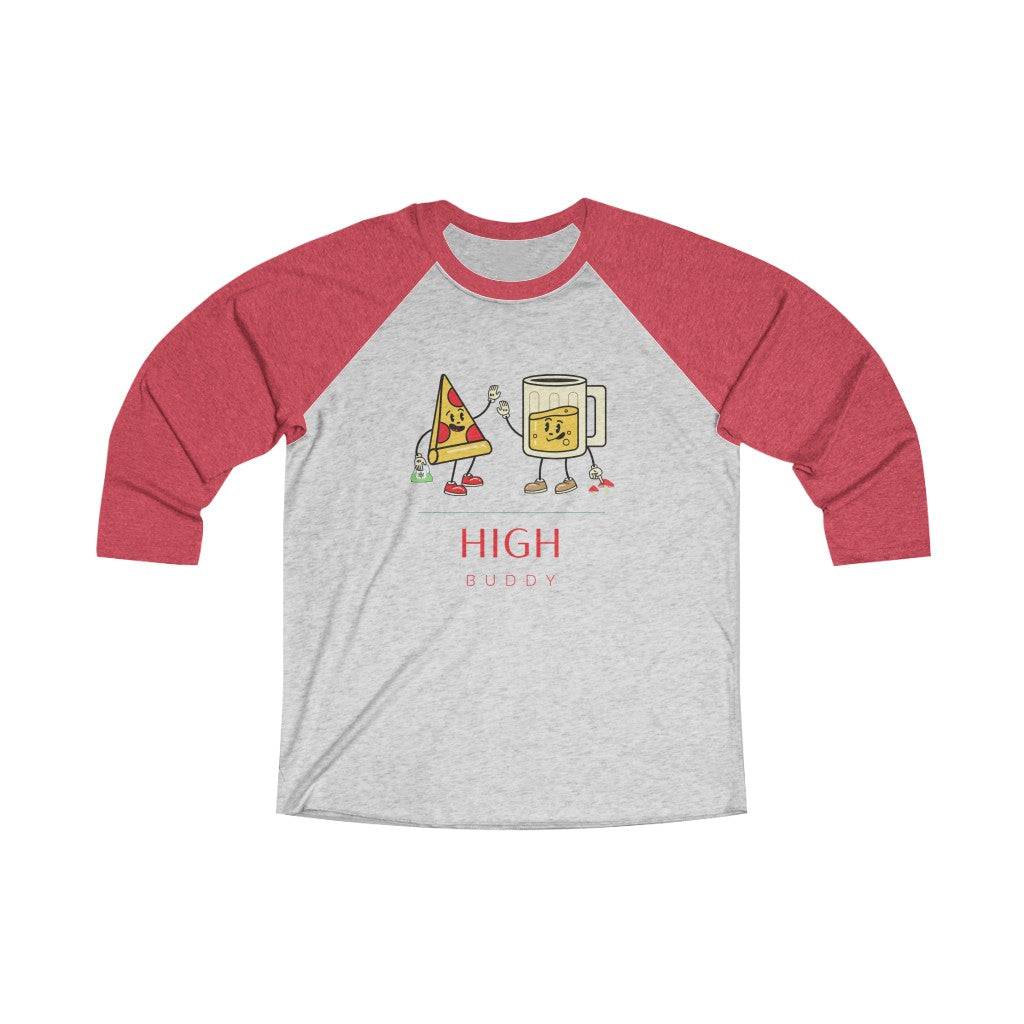 Pizza, Beer, & Drugs Raglan Baseball Tee