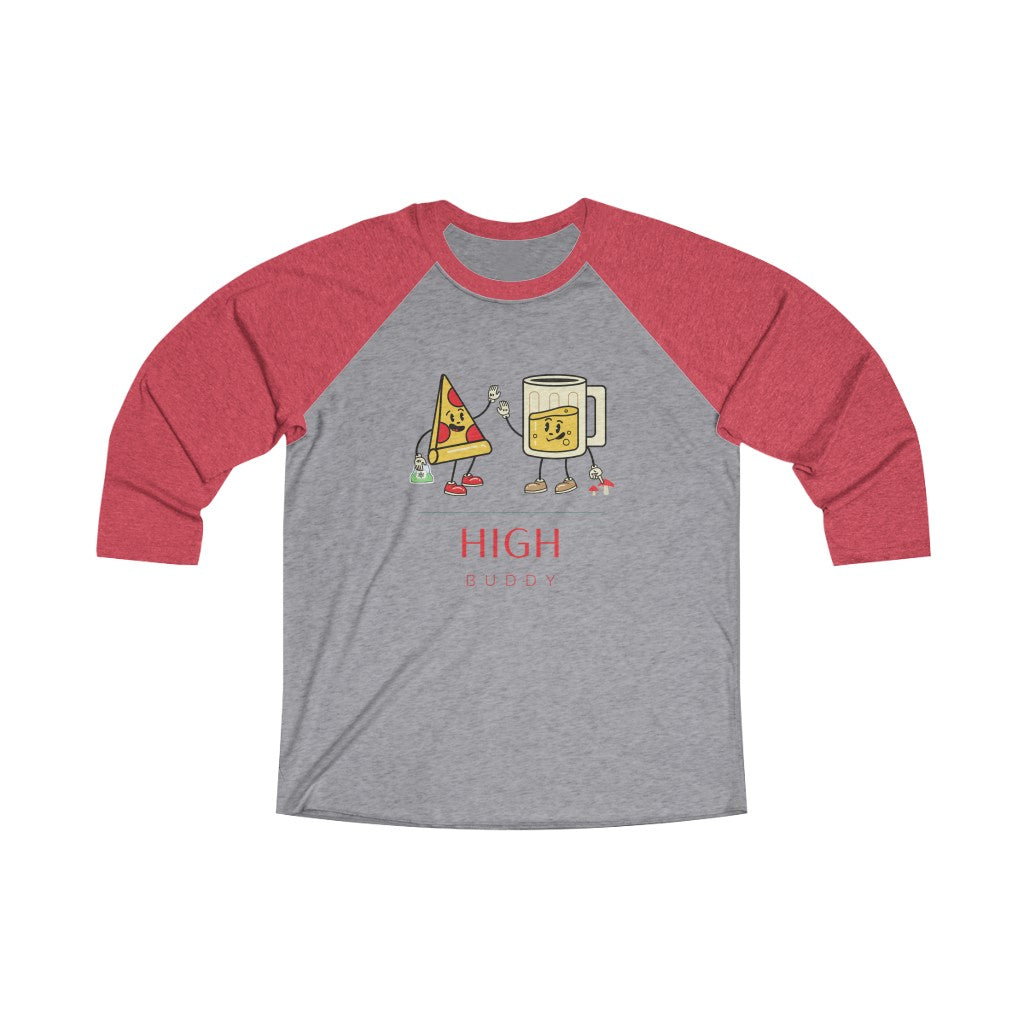 Pizza, Beer, & Drugs Raglan Baseball Tee