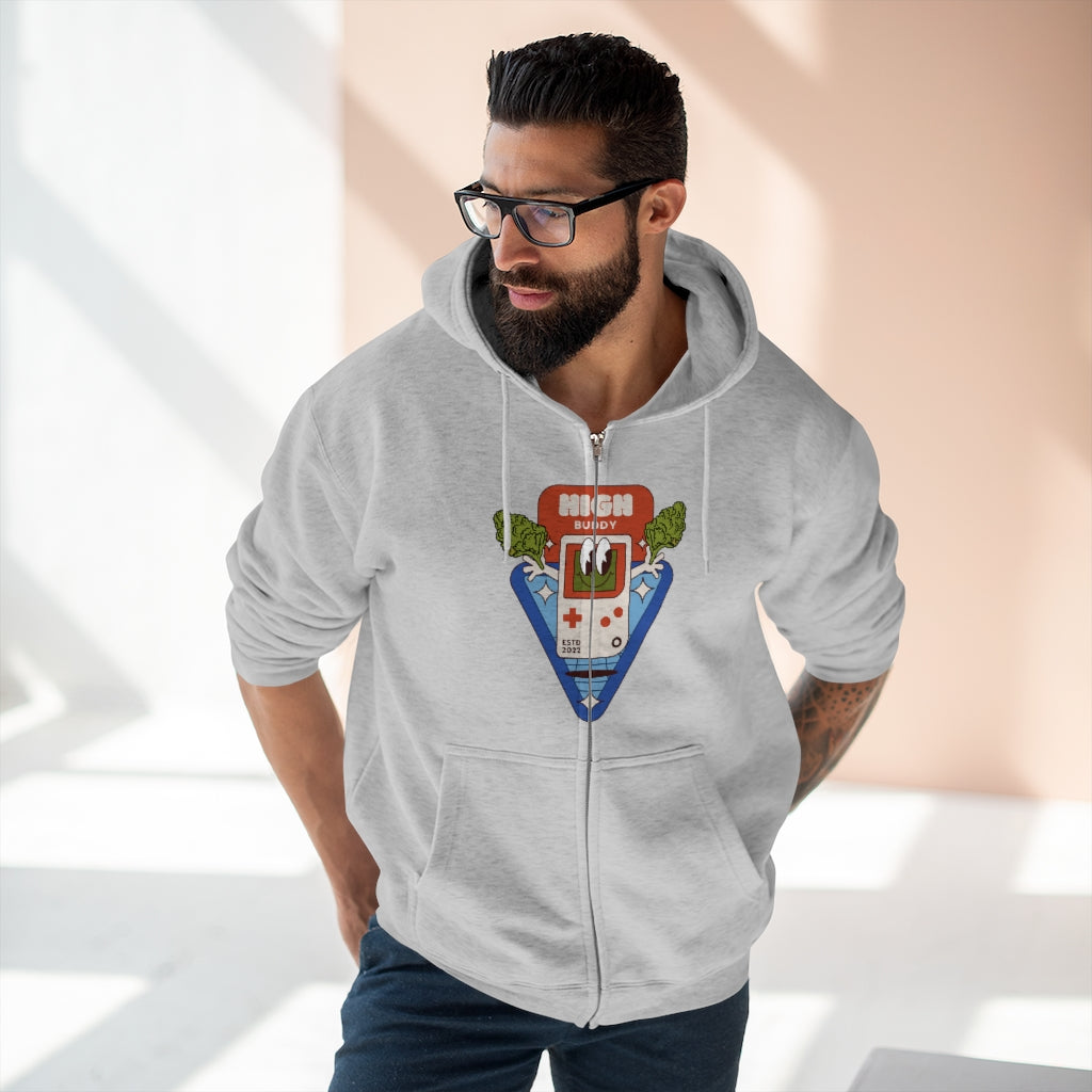 Gameboy Nugs Zip-Up Hoodie