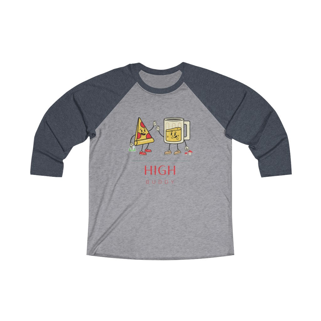 Pizza, Beer, & Drugs Raglan Baseball Tee