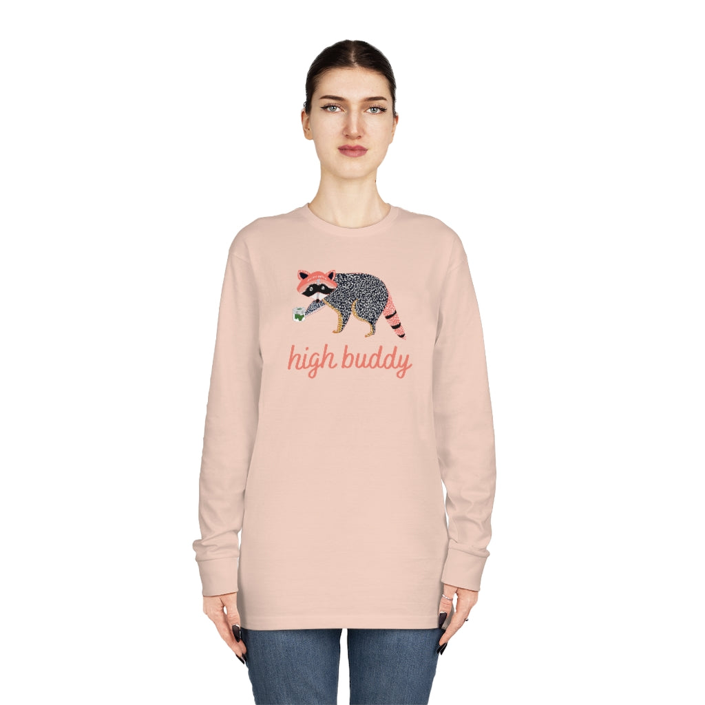 Raccoon Weed Thief Long Sleeve Tee