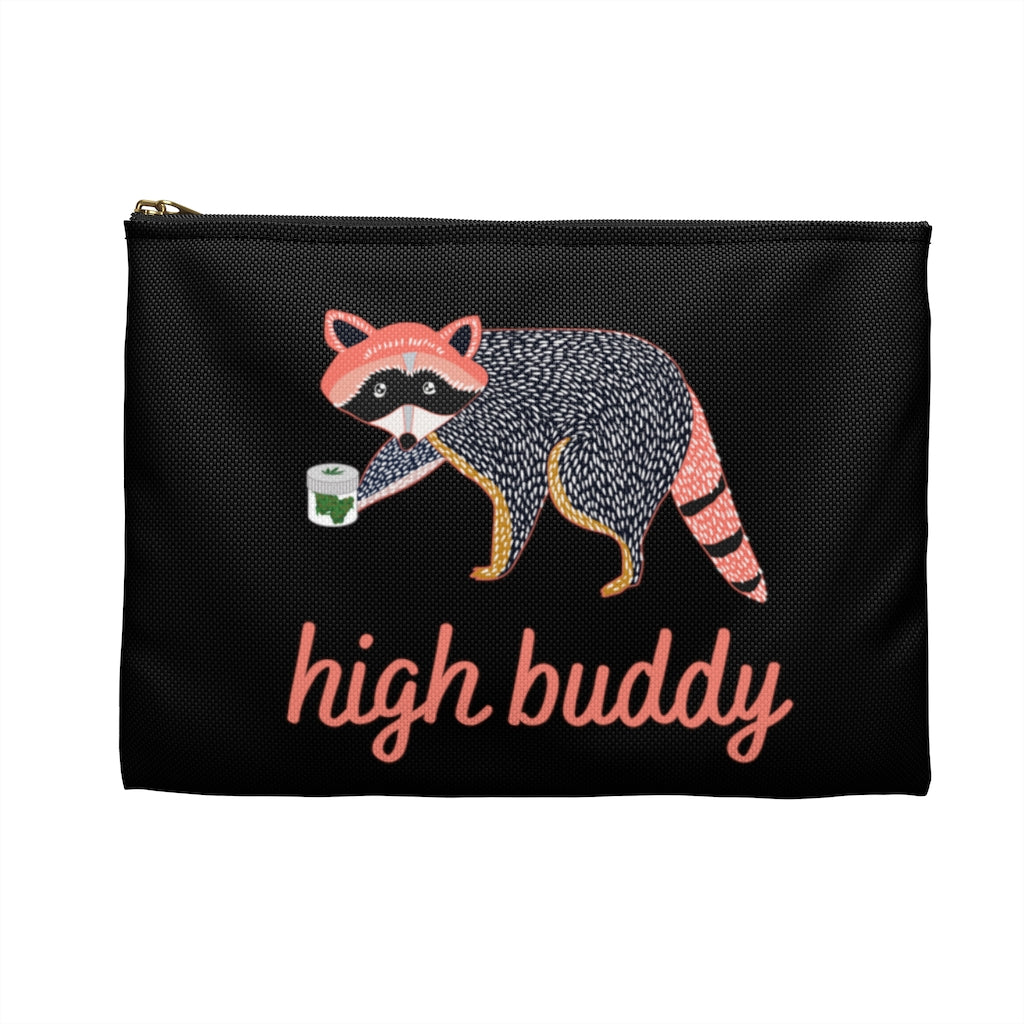 Raccoon Weed Thief Pouch (Black)