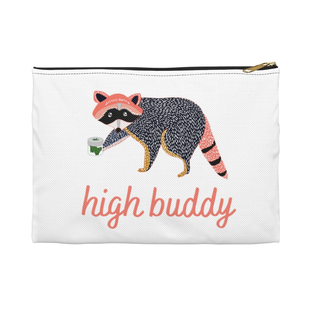 Raccoon Weed Thief Pouch (White)