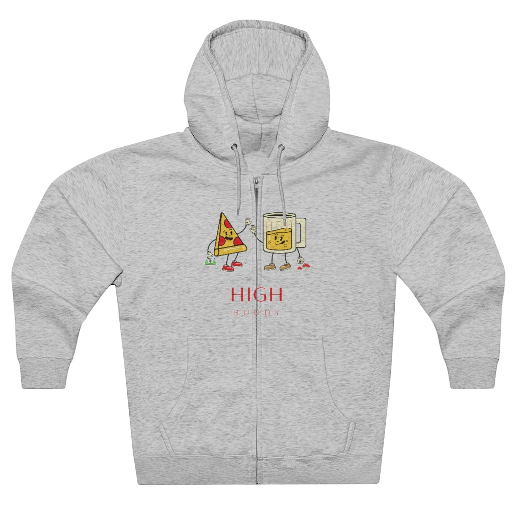 Pizza, Beer, & Drugs Zip-Up Hoodie