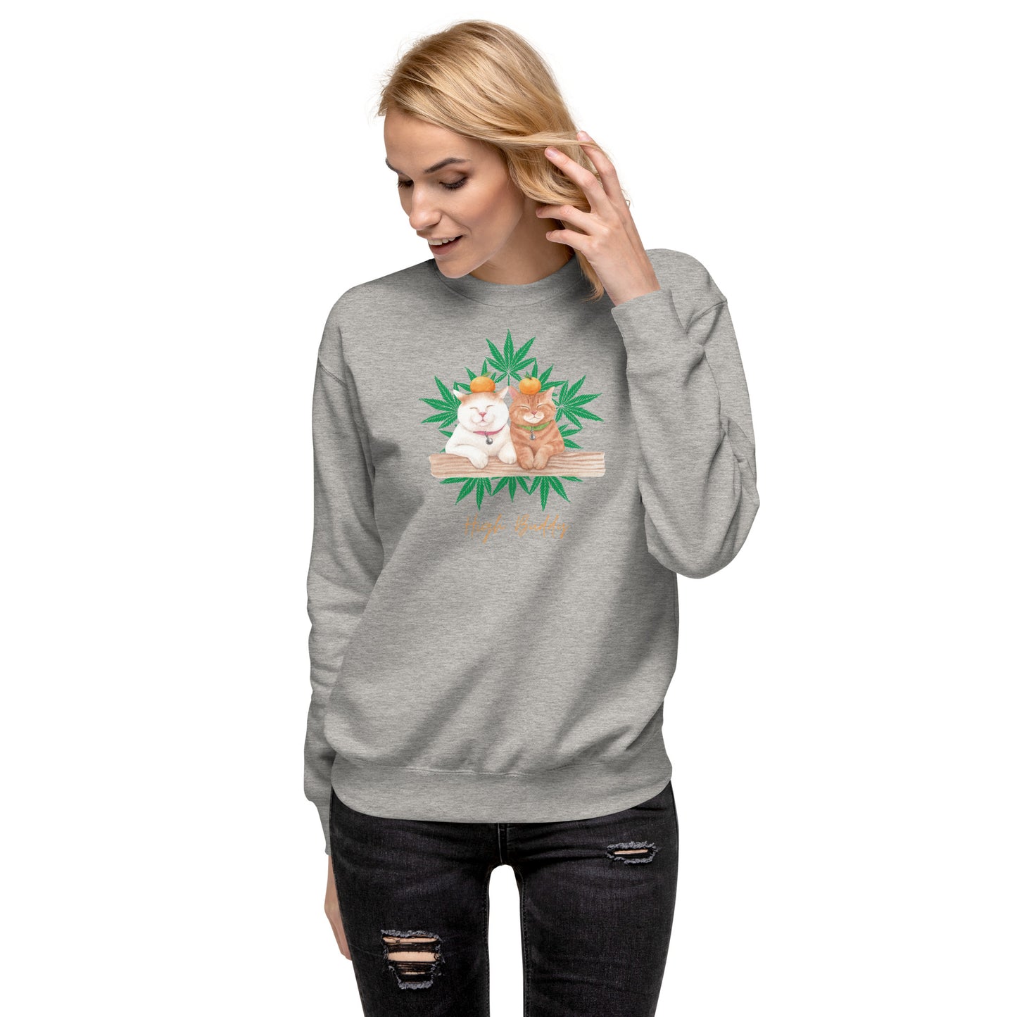 Cats Love Plants Crewneck Sweatshirt