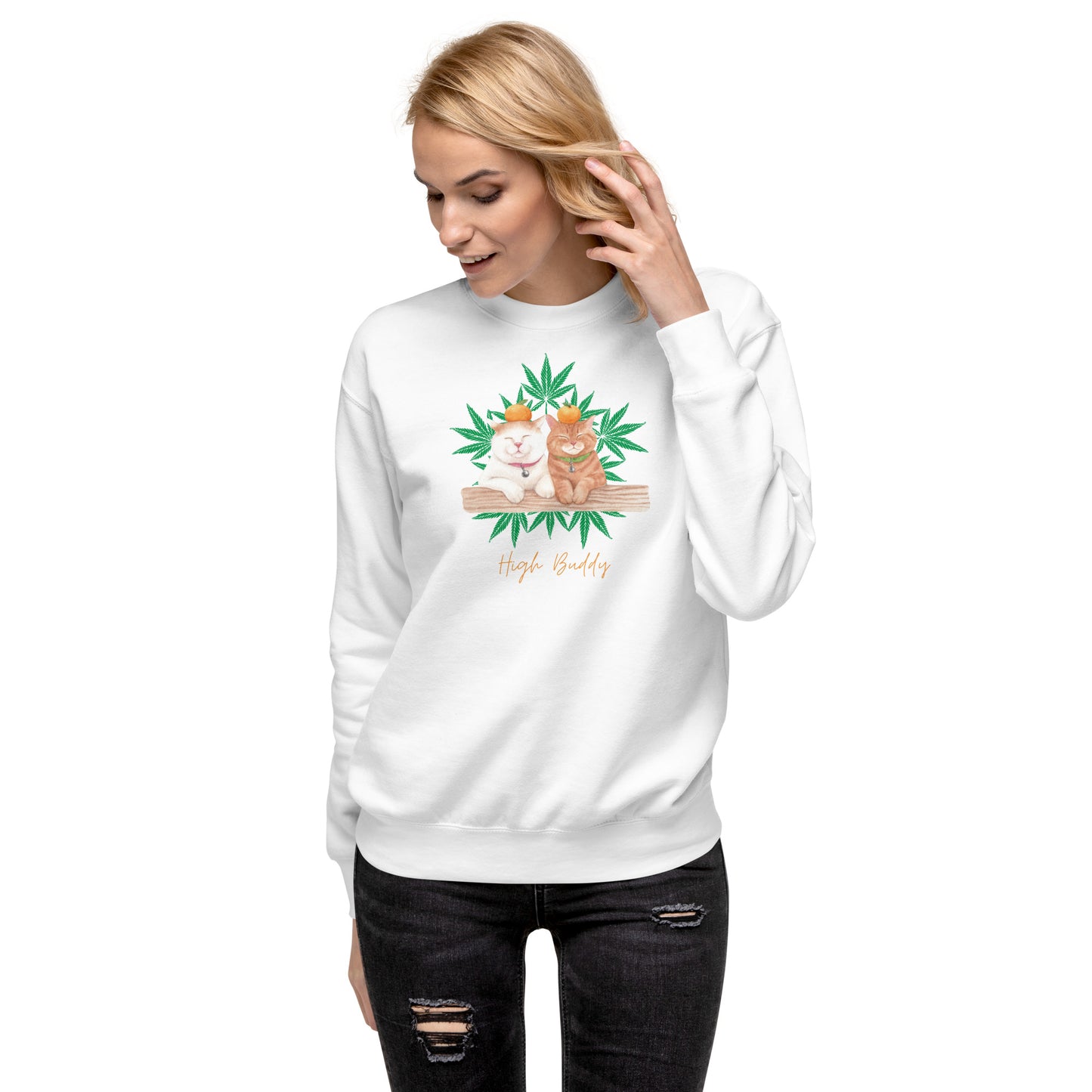 Cats Love Plants Crewneck Sweatshirt