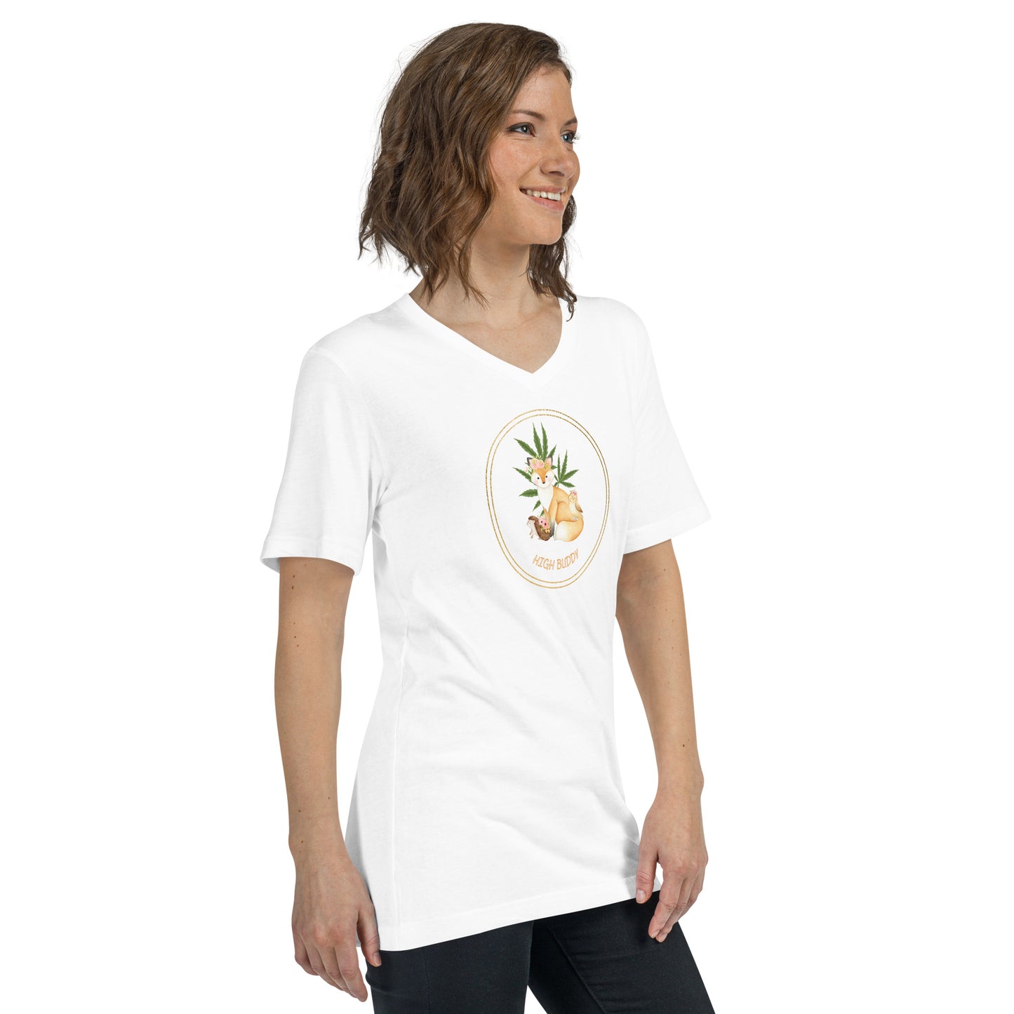 Forest Friends V-Neck Tee