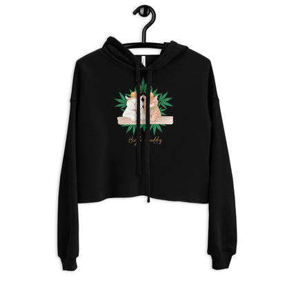 Cats Love Plants Crop Hoodie