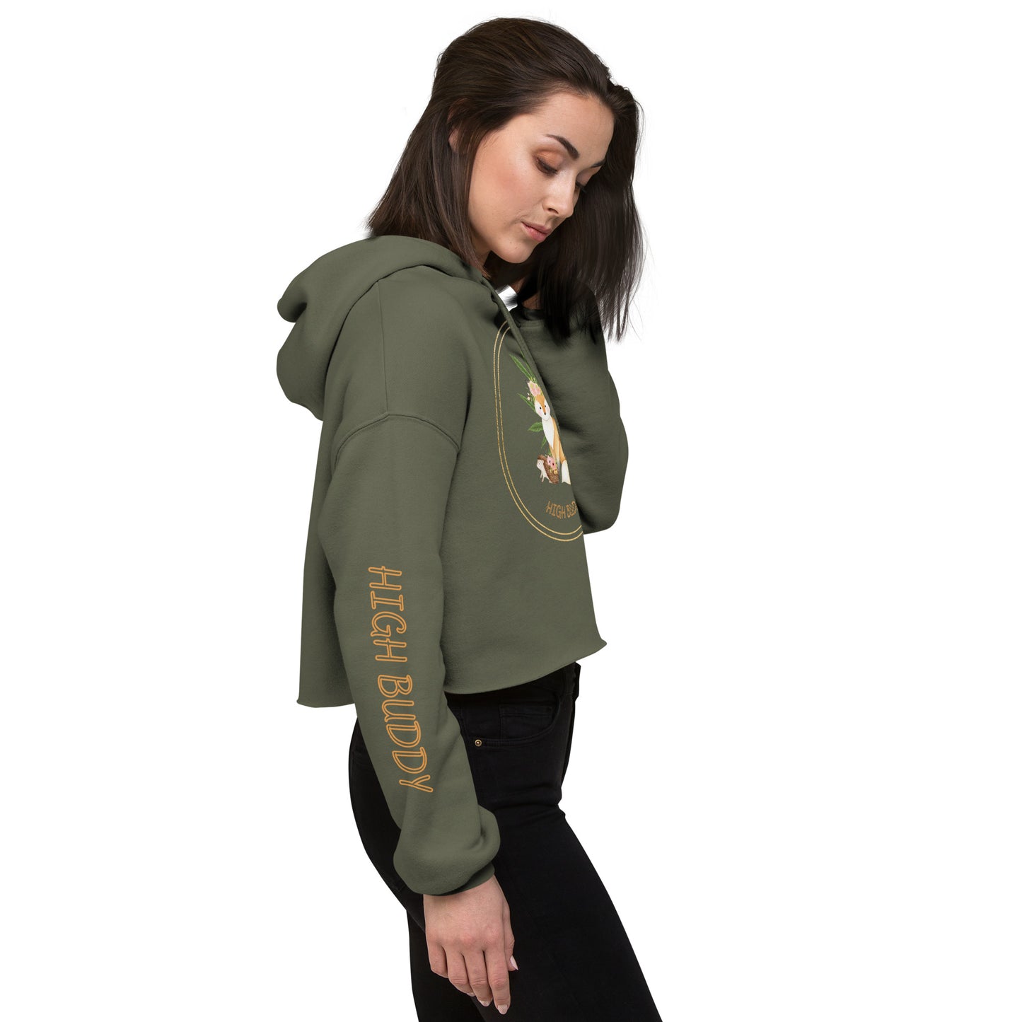 Forest Friends Crop Hoodie