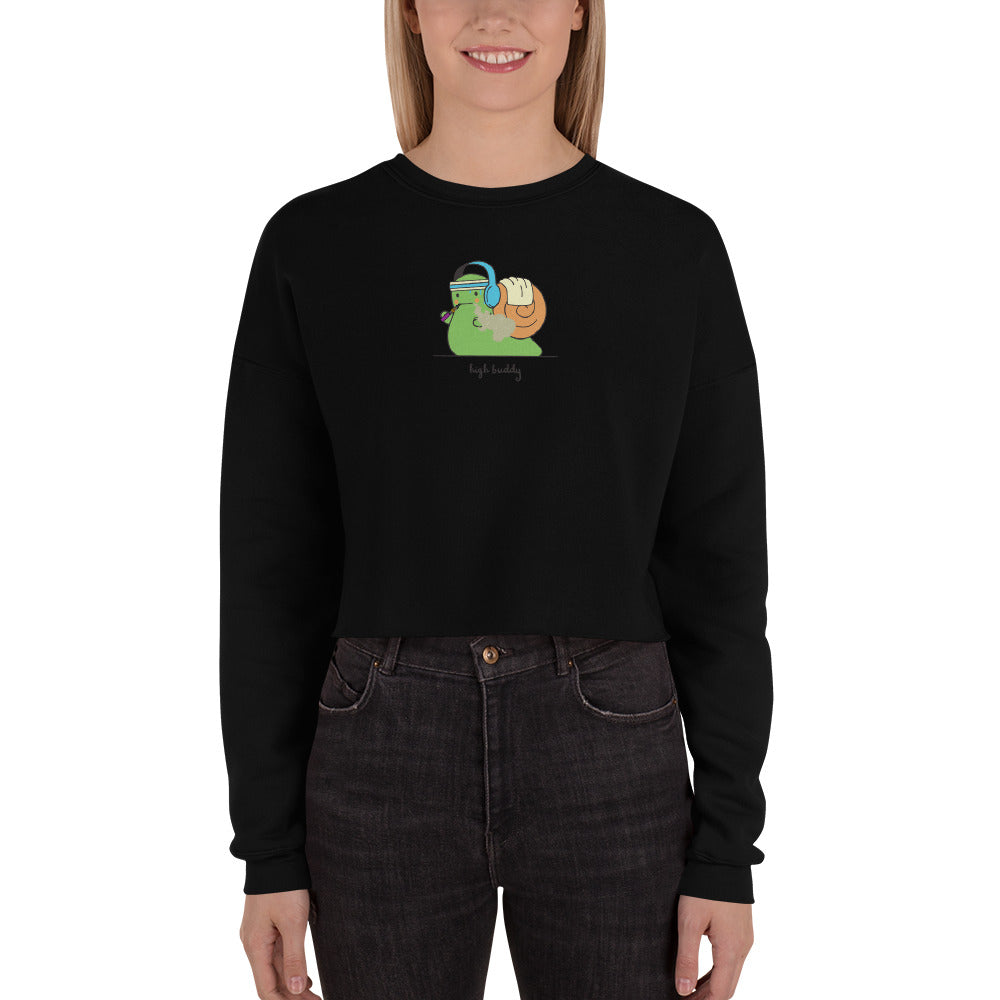 Vape Snail Crop Crewneck Sweatshirt