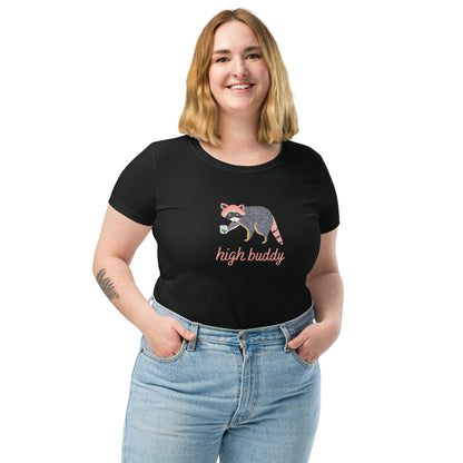 Raccoon Weed Thief Women's Short Sleeve Tee