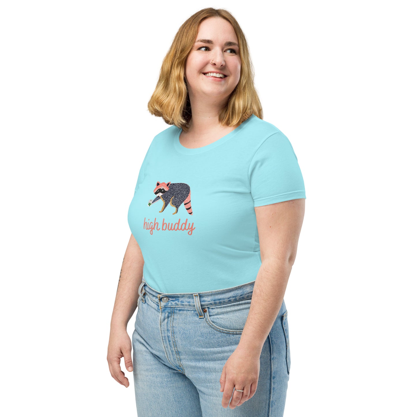 Raccoon Weed Thief Women's Short Sleeve Tee