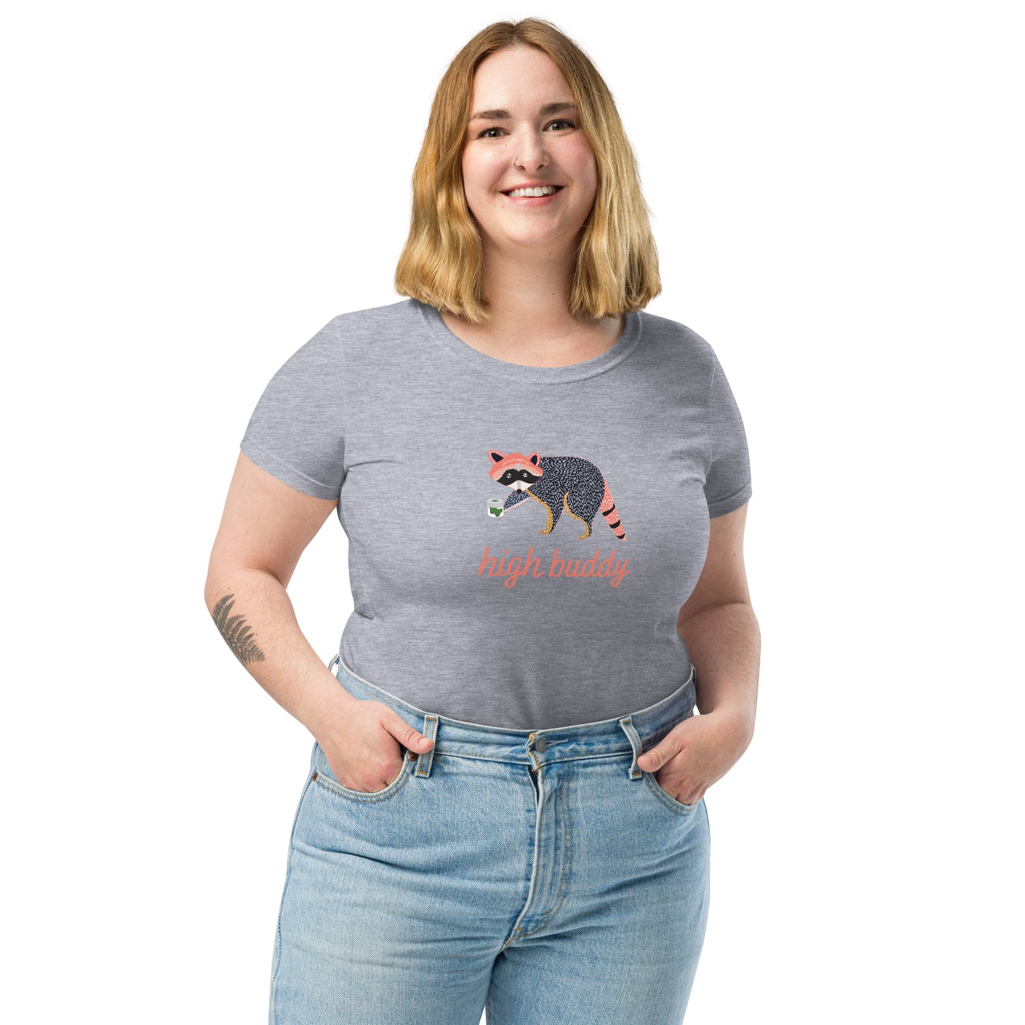 Raccoon Weed Thief Women's Short Sleeve Tee