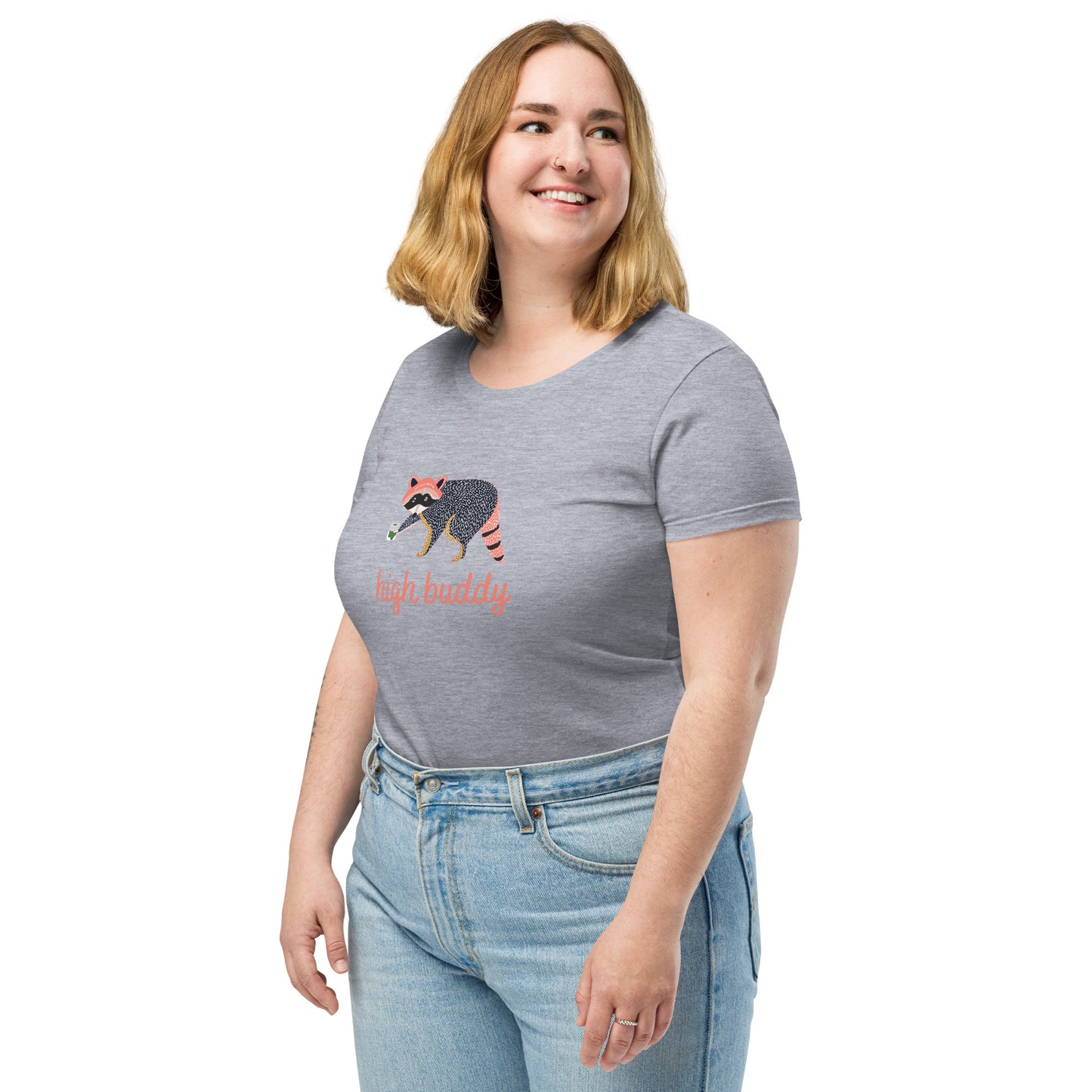 Raccoon Weed Thief Women's Short Sleeve Tee