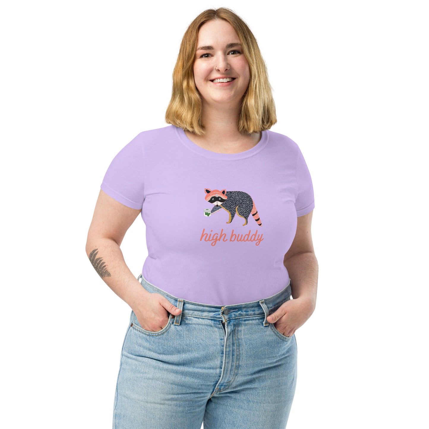 Raccoon Weed Thief Women's Short Sleeve Tee