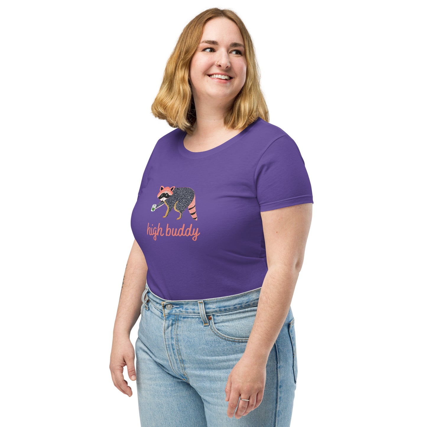 Raccoon Weed Thief Women's Short Sleeve Tee