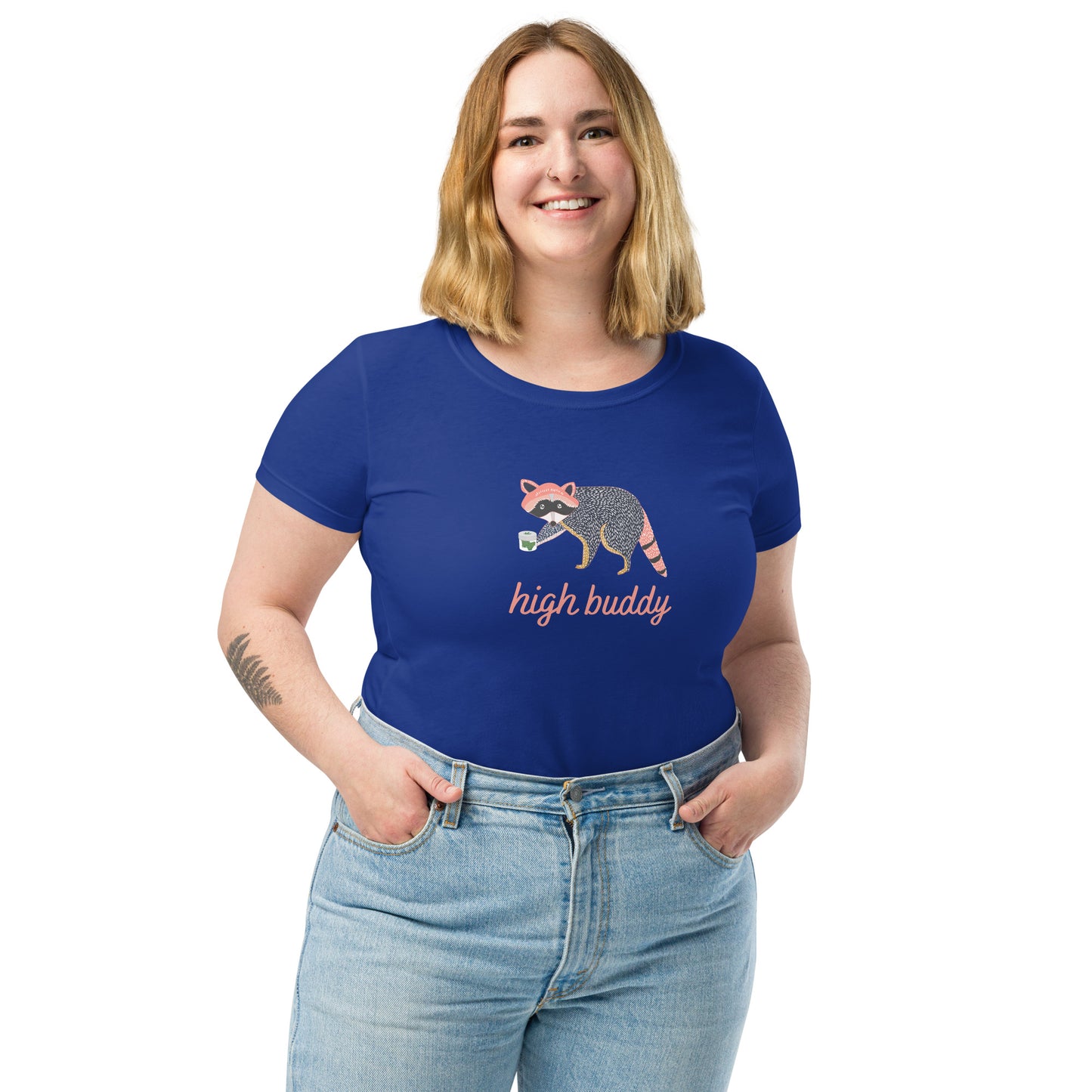 Raccoon Weed Thief Women's Short Sleeve Tee